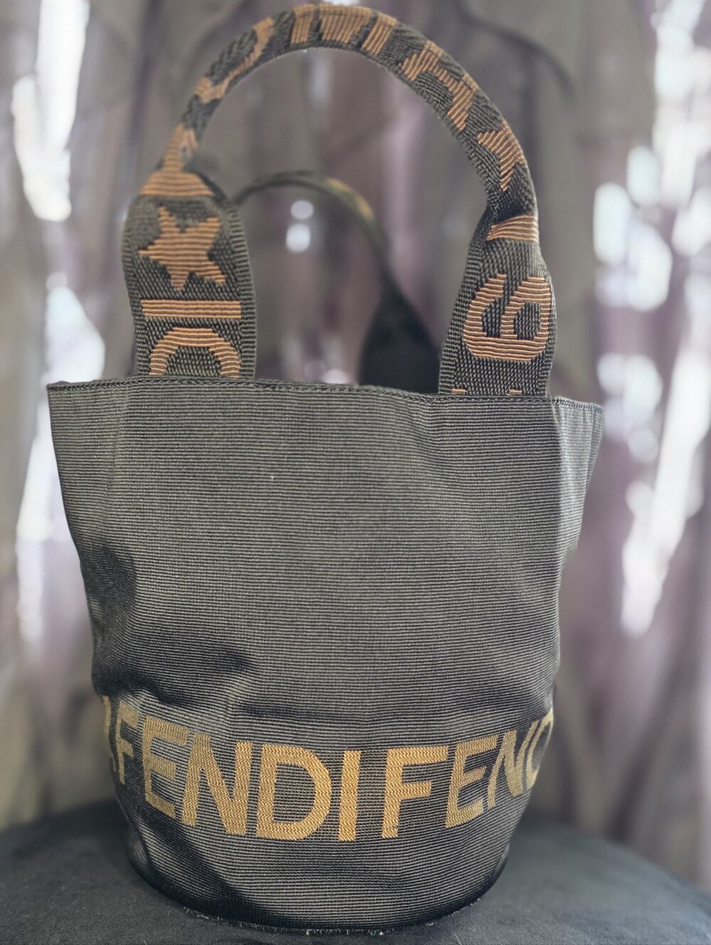 Fendi Nylon Canvas  Mini Tote
